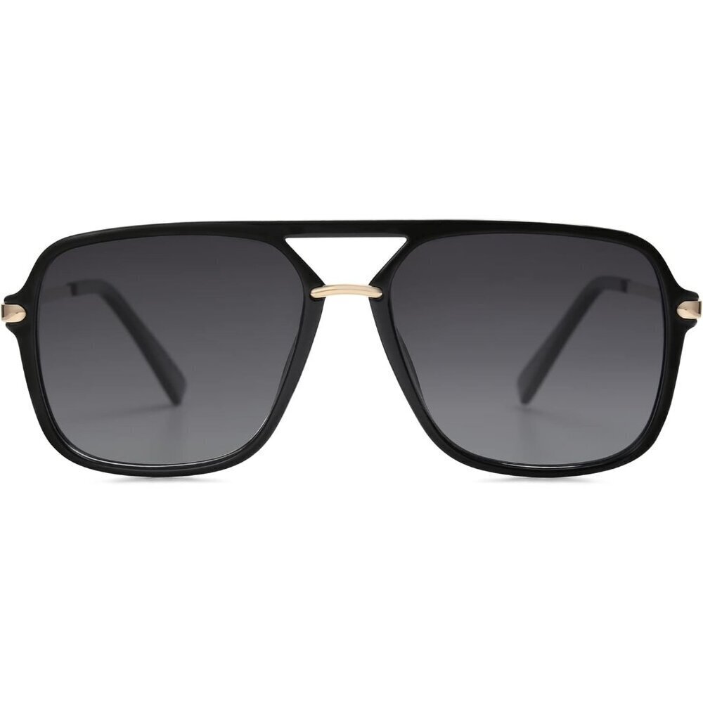 Unisex Retro Square Aviator Sunglasses UV400 Polarized UV Protection Fashion